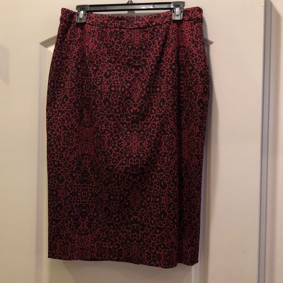 Nordstrom Halogen Cheetah Print Pencil Skirt - Picture 3 of 4
